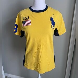 Polo by Ralph Lauren Kids Yellow Tee with Blue Accents